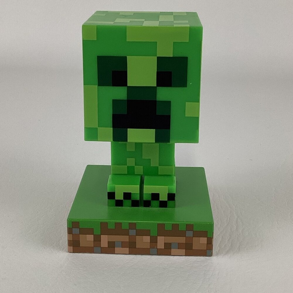 Paladone Minecraft Creeper Icon Lamp Light Up Video Game Figure 4.5" TESTED